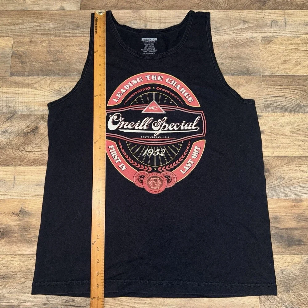 O'Neill Premium Fit Men's Tank Top Black Red Size Medium